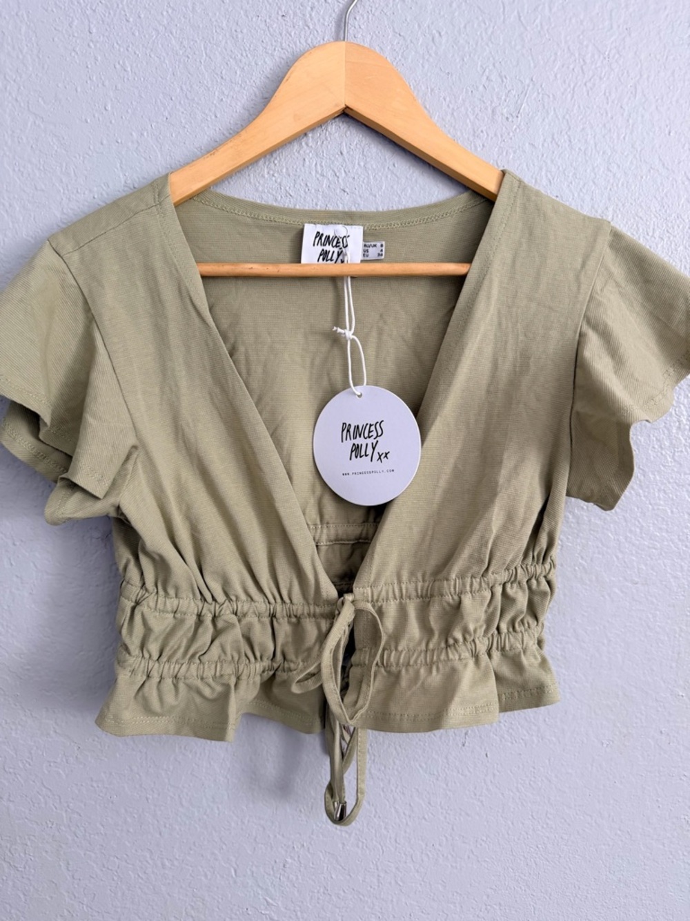 Princess Polly V-Neck Crop Top